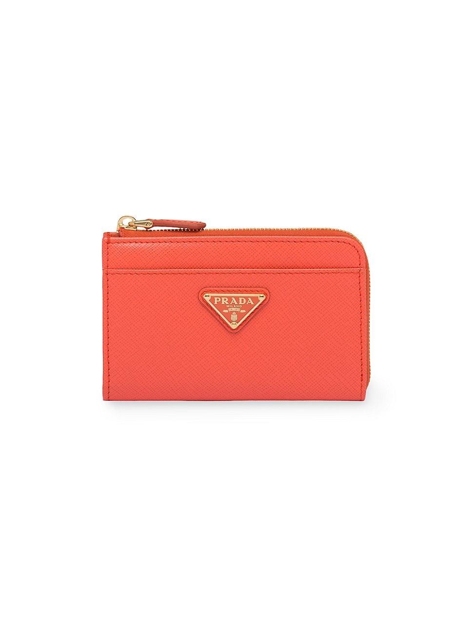 Womens Saffiano Keychain Card Case Product Image