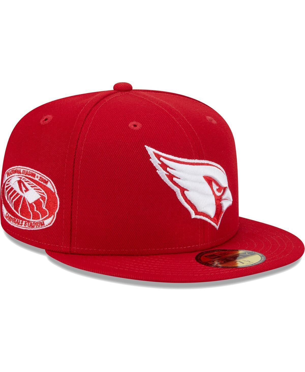 Mens New Era Scarlet Arizona Cardinals 2006 Inaugural Season Main Patch 59FIFTY Fitted Hat Product Image