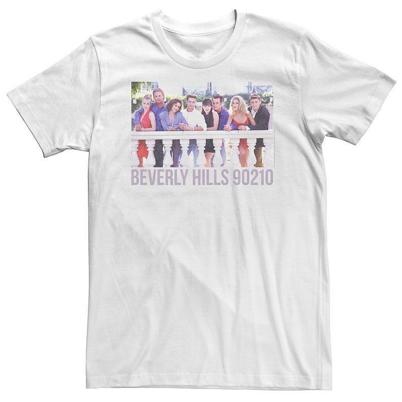 Big & Tall Beverly Hills 90210 Group Shot Fence Line Up Tee, Mens Product Image