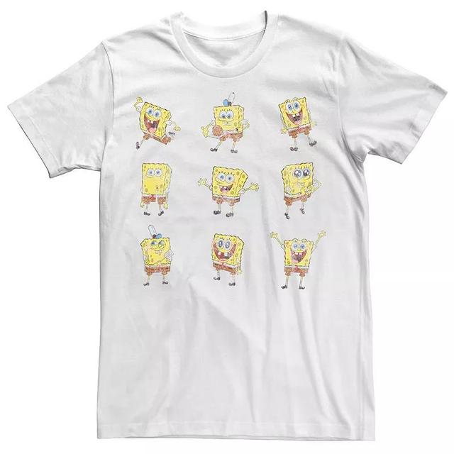 Mens Nickelodeon SpongeBob SquarePants Happy Poses Tee Product Image