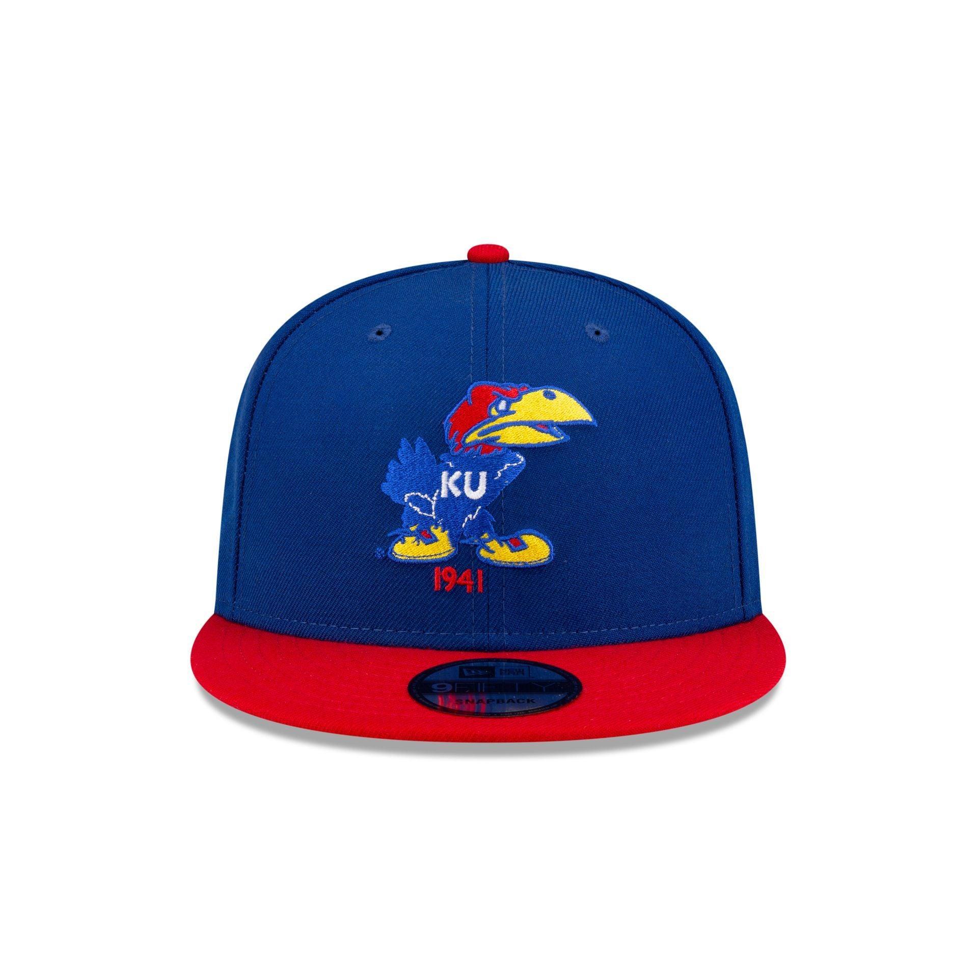 Kansas Jayhawks College Vault Blue 9FIFTY Snapback Hat Male Product Image