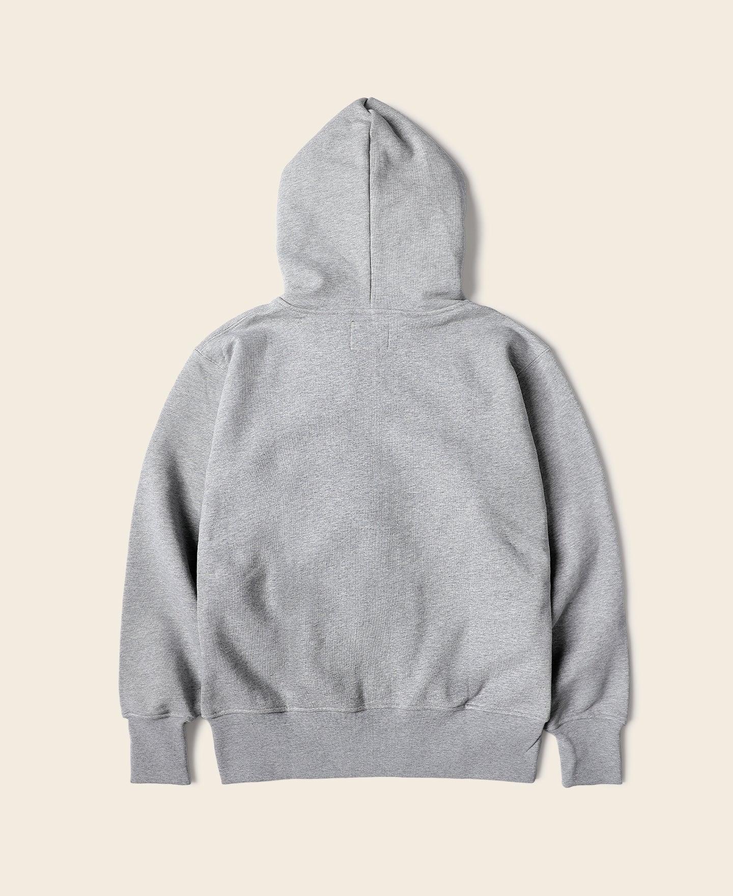 17.5 oz Terry Cloth Full-Zip Hoodie - Gray Product Image