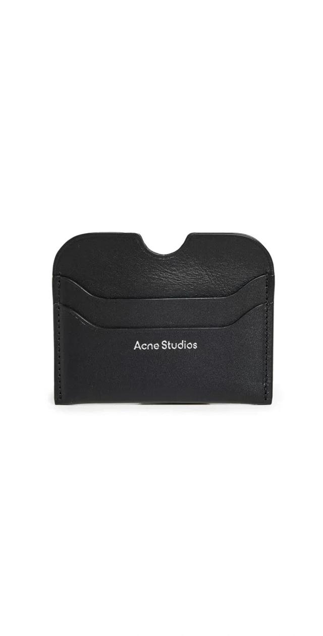 ACNE STUDIOS Card Holder With Logo In Black Product Image