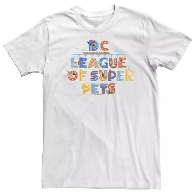 Big & Tall DC Comics Super Pets Letters Designs Tee, Mens Product Image