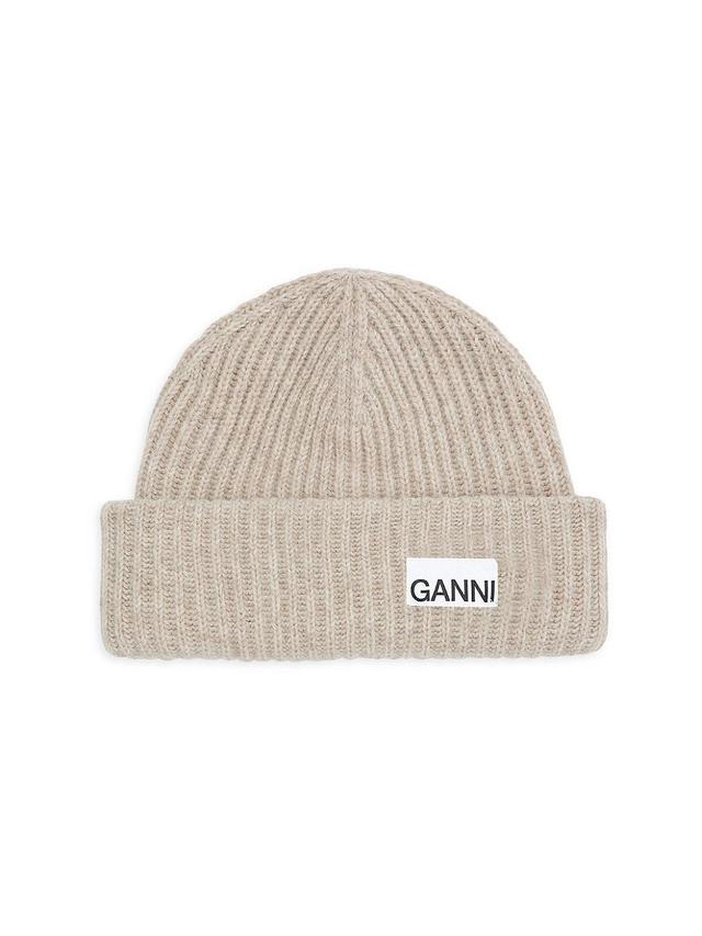 Womens Wool Blend Logo Beanie Product Image