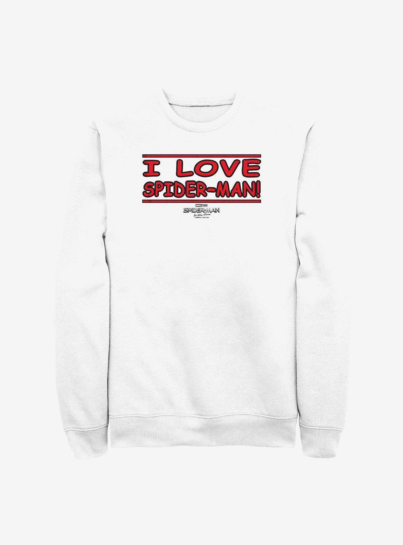 Marvel Spider-Man I Love Spider-Man Crew Sweatshirt Product Image