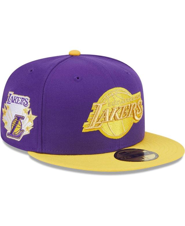 Mens New Era /Gold Los Angeles Lakers Gameday Gold Pop Stars 59FIFTY Fitted Hat Product Image