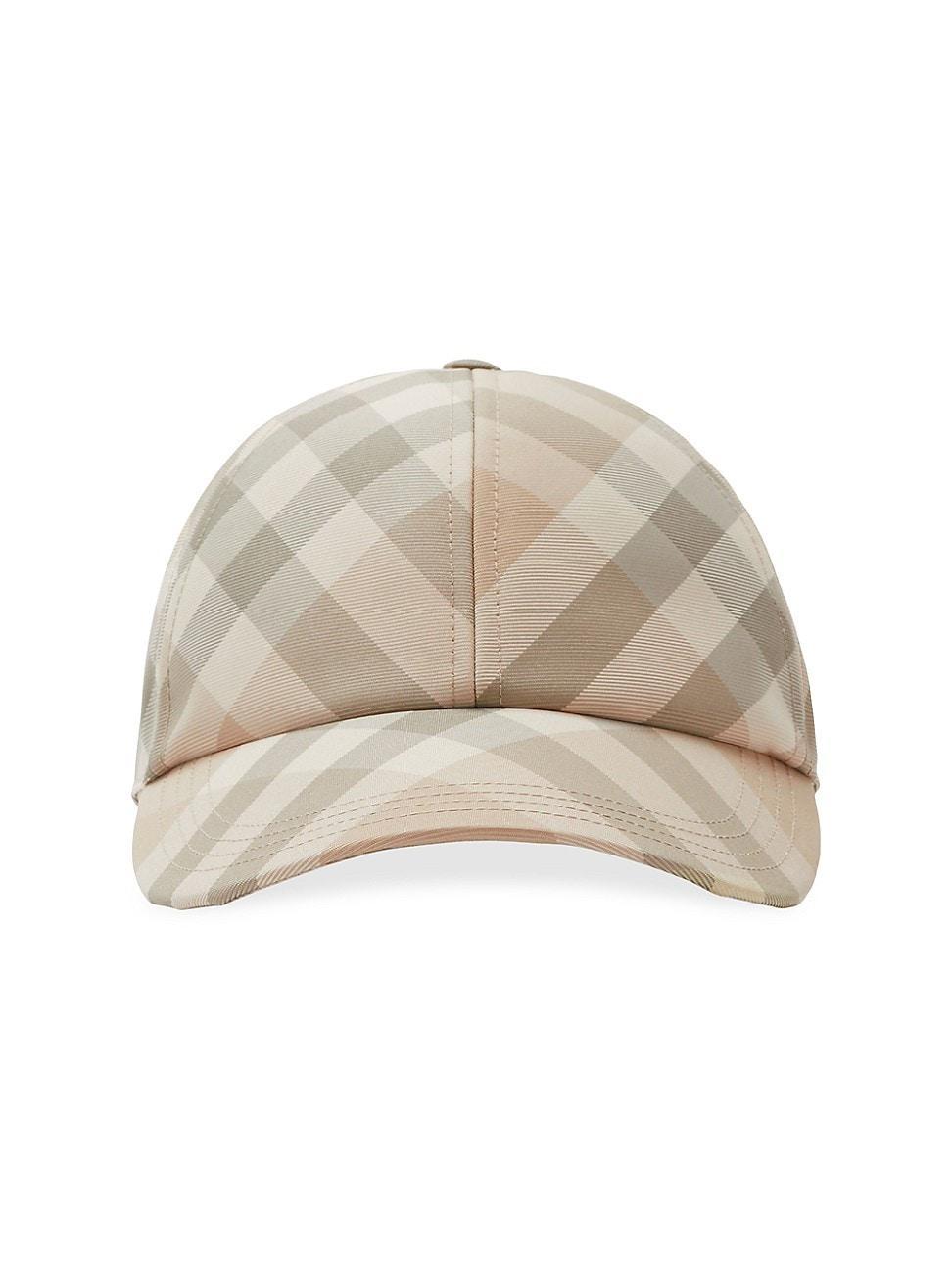 Mens Checked Baseball Cap Product Image