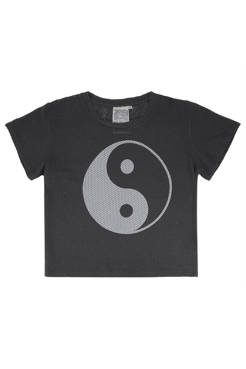 Yin Yang Carmen Mesh Cropped Tee Female product image