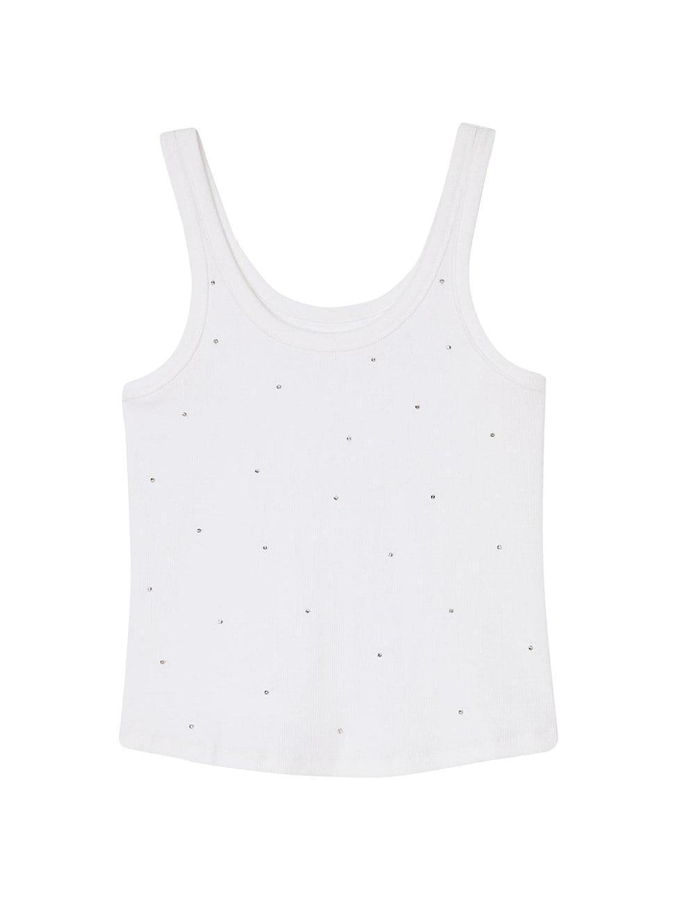 Womens Vest Top with Rhinestones Product Image