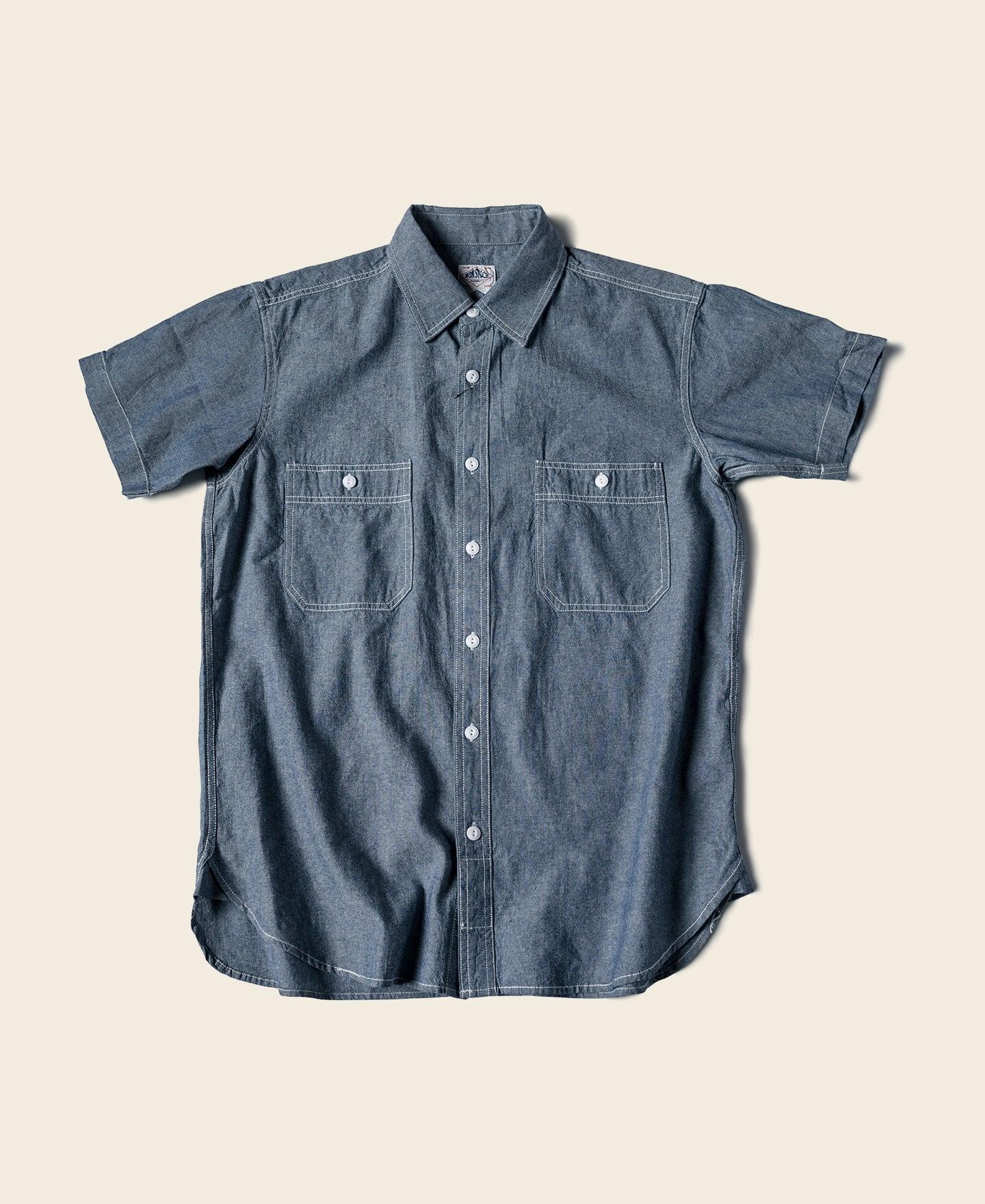 Chambray Short Sleeve Work Shirt Product Image