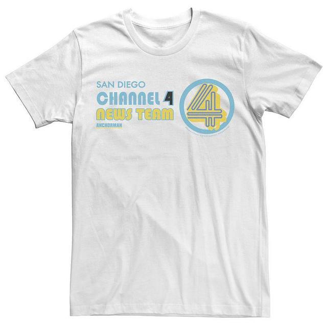 Mens Anchorman Ron Burgundy Channel 4 Tee Product Image