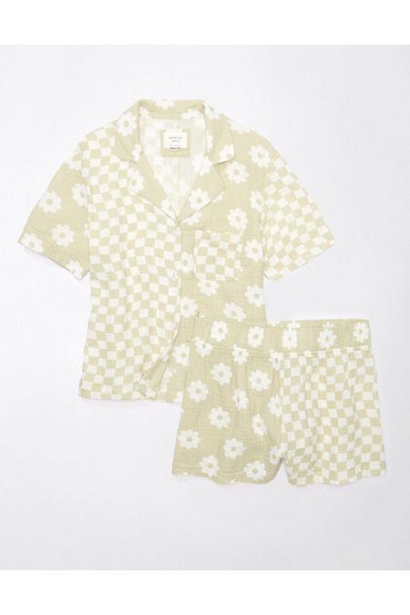 AE Daisy PJ Top Shorts Set Womens Product Image