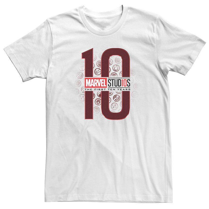 Mens Teen Marvel Studios The First Ten Years Hero Icons Tee Shirt Product Image