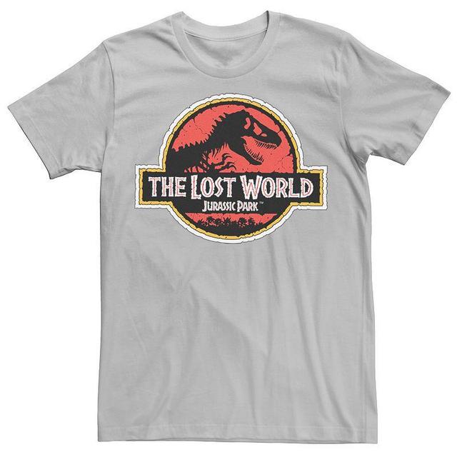 Mens Jurassic Park The Lost World Movie Logo Tee Grey Product Image