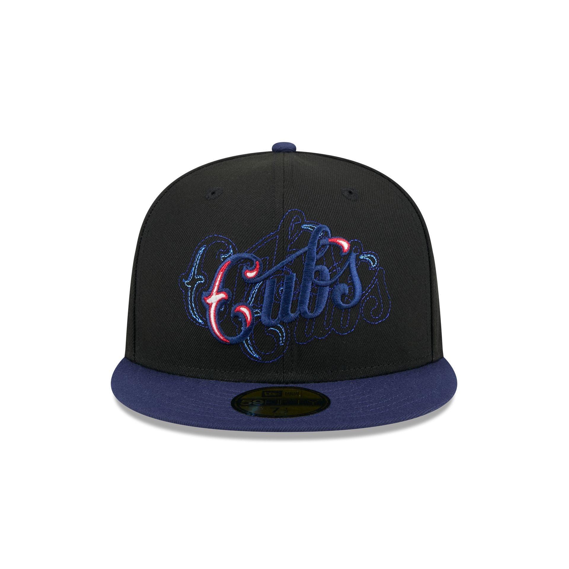 Chicago Cubs Shadow Stitch 59FIFTY Fitted Hat Male Product Image