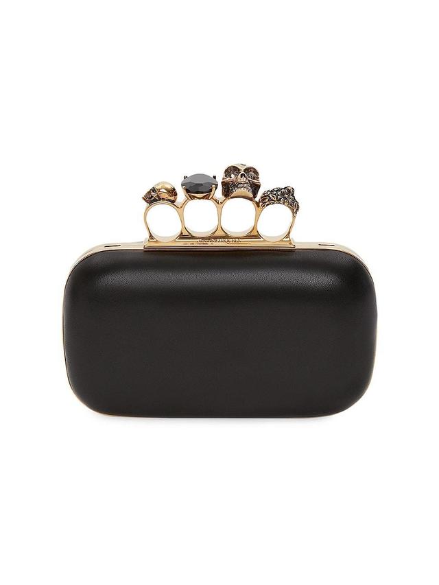 Alexander McQueen Skull Leather Knuckle Clutch Product Image