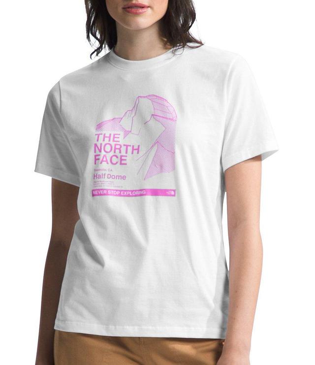 The North Face Places We Love Half Dome Graphic Print Crew Neck Short Sleeve Tee Shirt Product Image