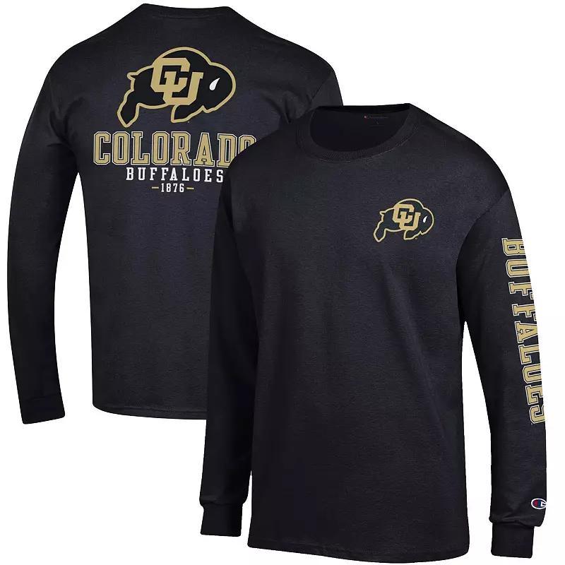 Mens Champion Colorado Buffaloes Team Stack Long Sleeve T-Shirt Product Image