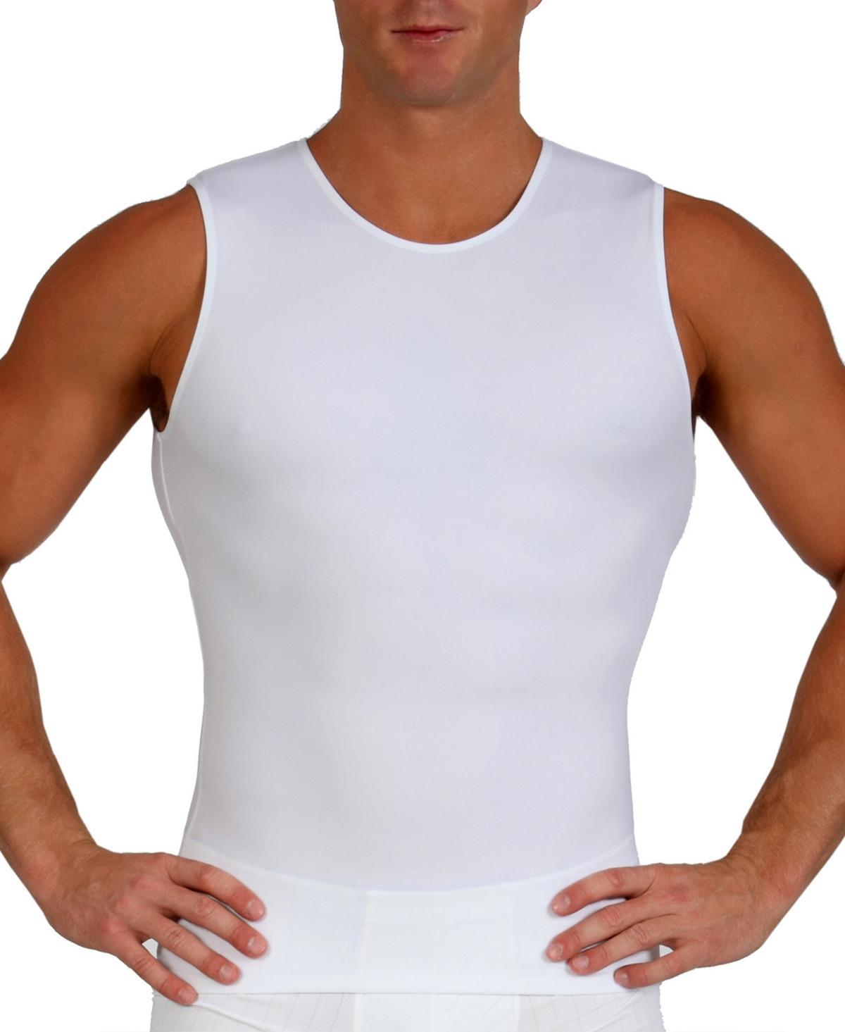 Instaslim Mens Big & Tall Power Mesh Compression Sleeveless Crewneck Shirt Product Image