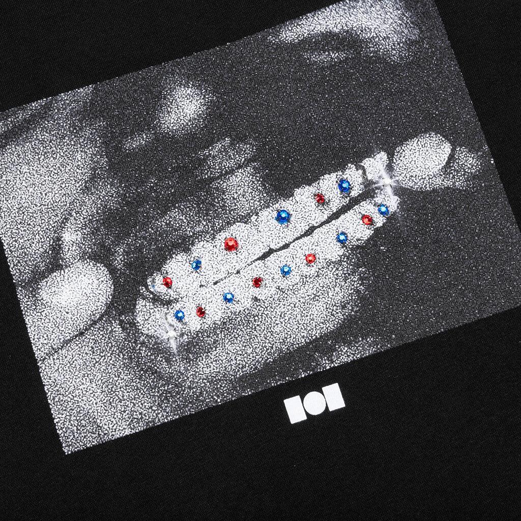 Nahmias x Kodak Black Crystal Grillz T-Shirt - Black Male Product Image