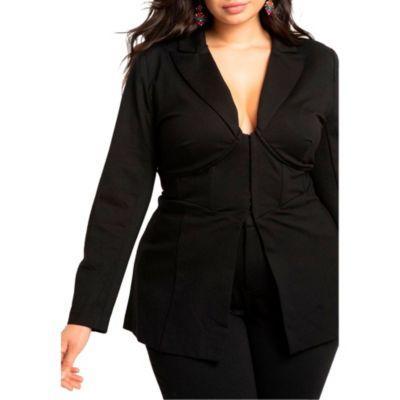 Plus Size Corset Blazer Product Image