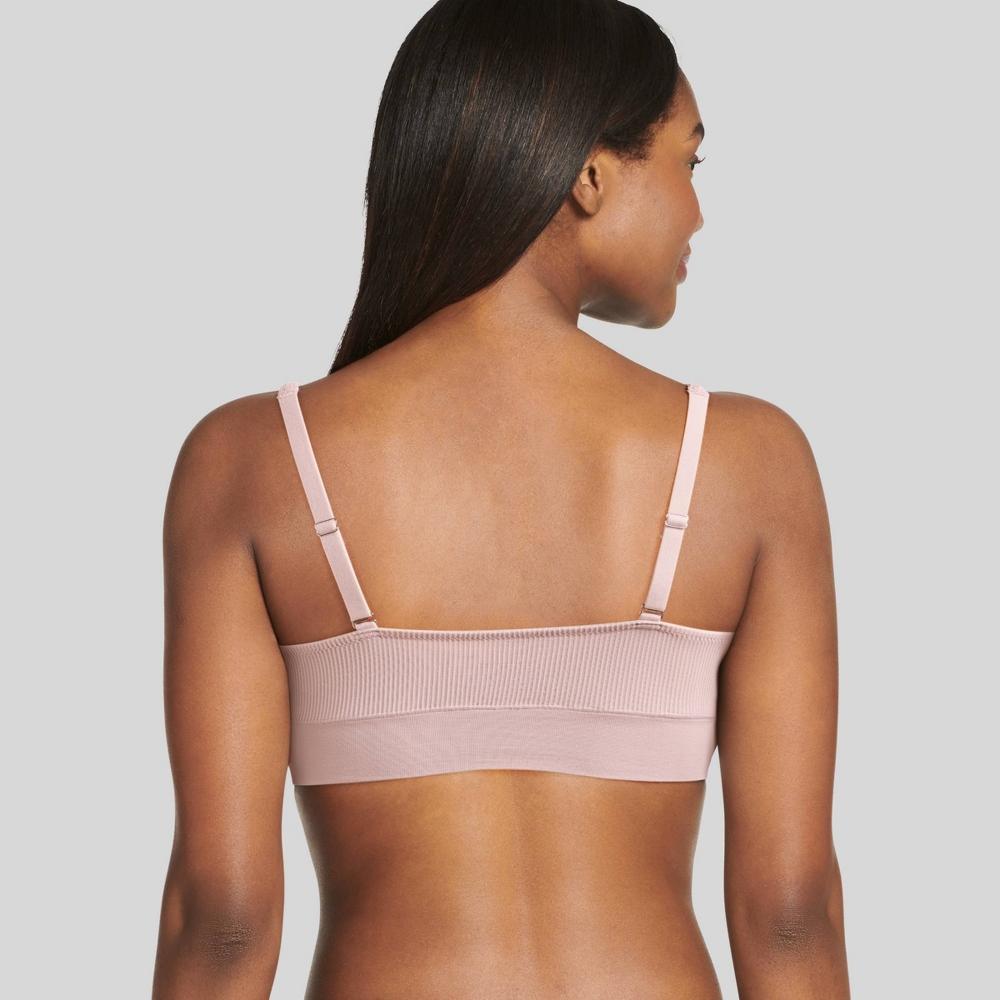 Jockey Generation Womens Recycled Seamfree Ribbed Plunge Bralette Haze XL Product Image