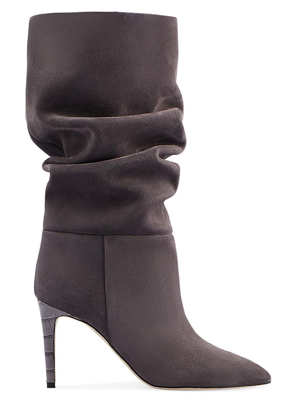 Womens Slouchy Suede Stiletto Boots product image