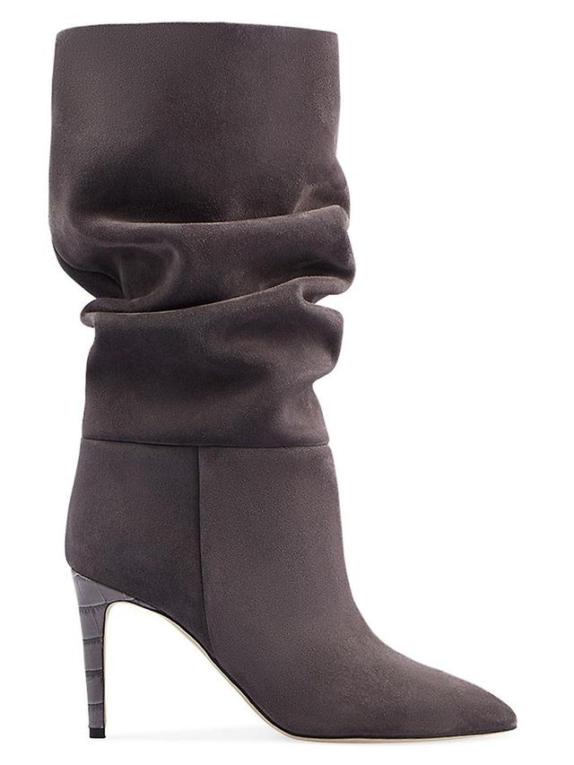 Womens Slouchy Suede Stiletto Boots Product Image