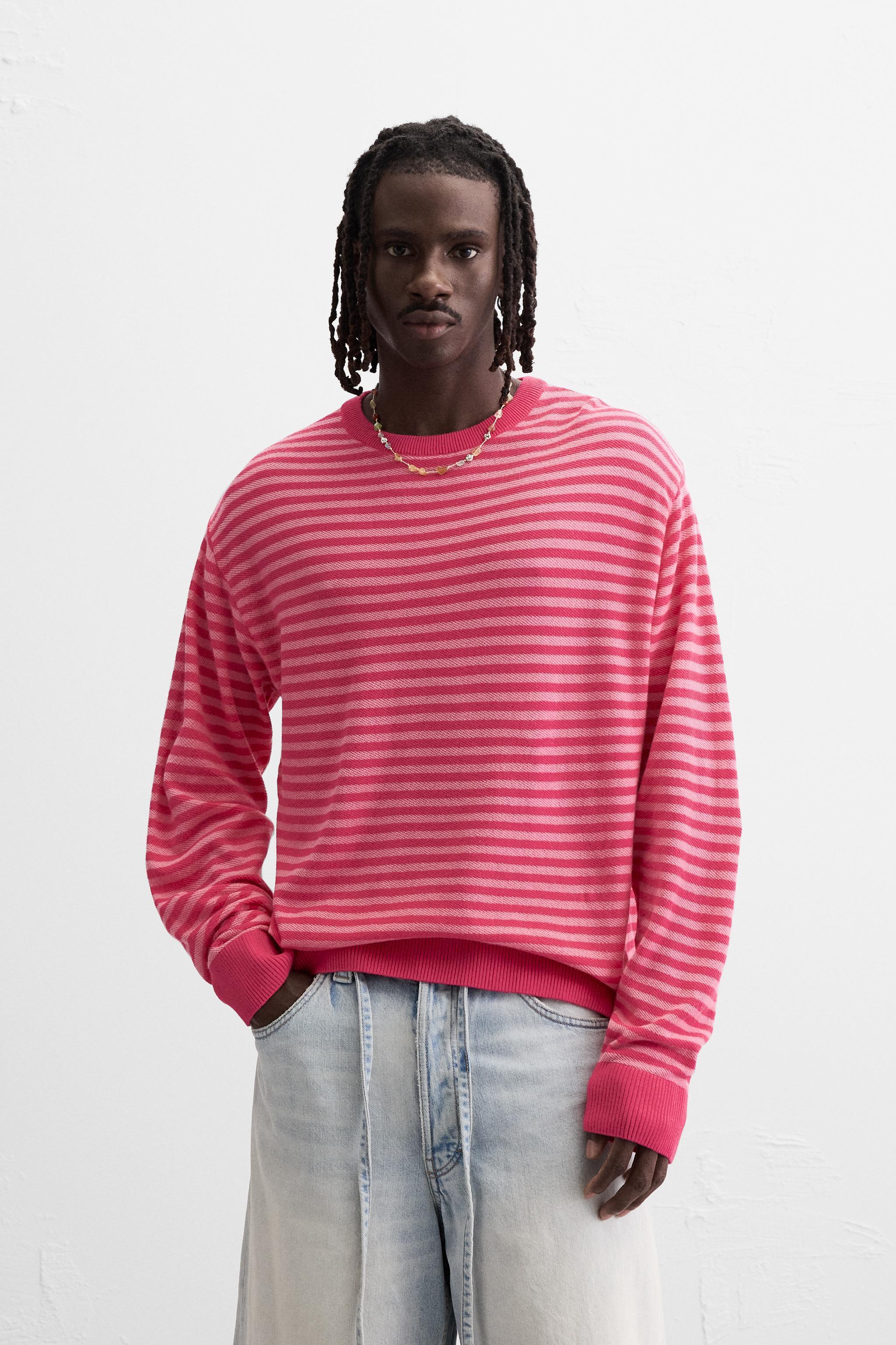 TEXTURED STRIPED SWEATER Product Image