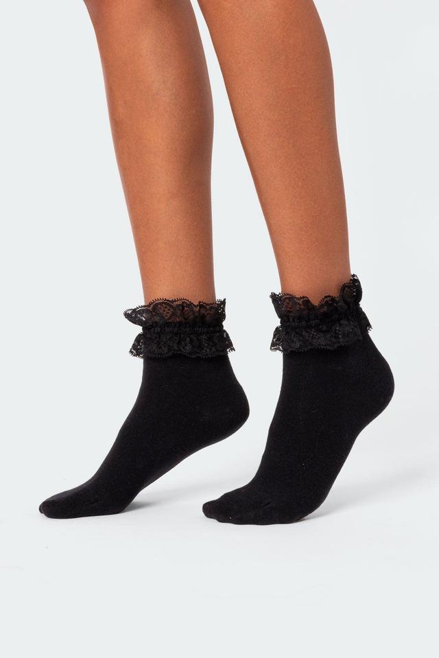 Lace Trim Socks Product Image