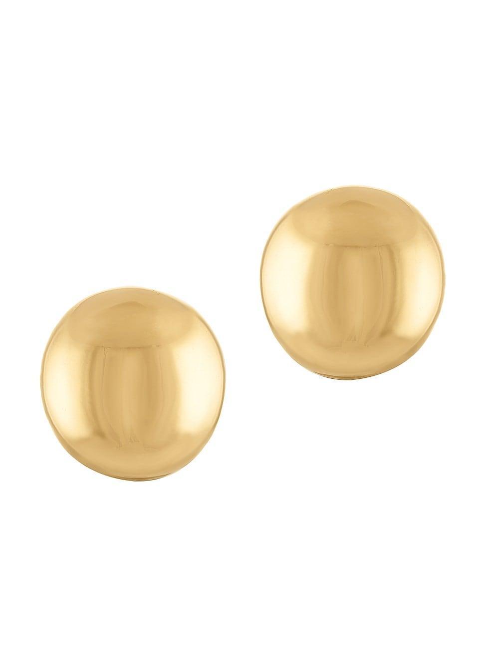 Womens 18K Gold-Filled Ball Stud Earrings Product Image