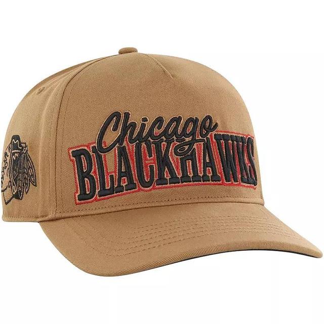 Mens 47 Tan Chicago Blackhawks Barnes Hitch Adjustable Hat Product Image