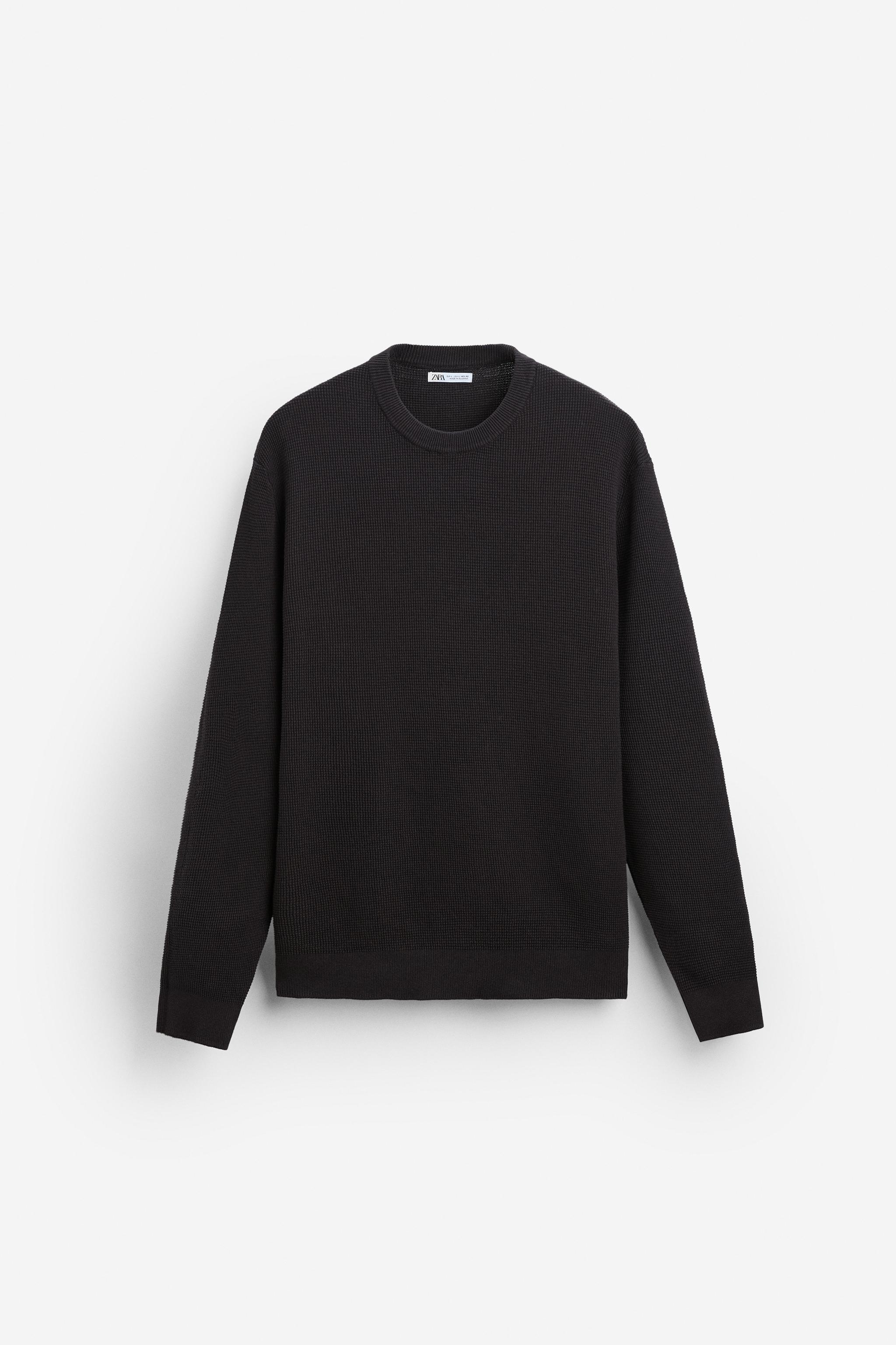 BASIC TEXTURED KNIT SWEATER Product Image