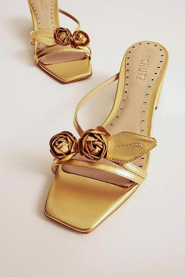 Womens Alma 63MM Metallic Leather Sandals Product Image