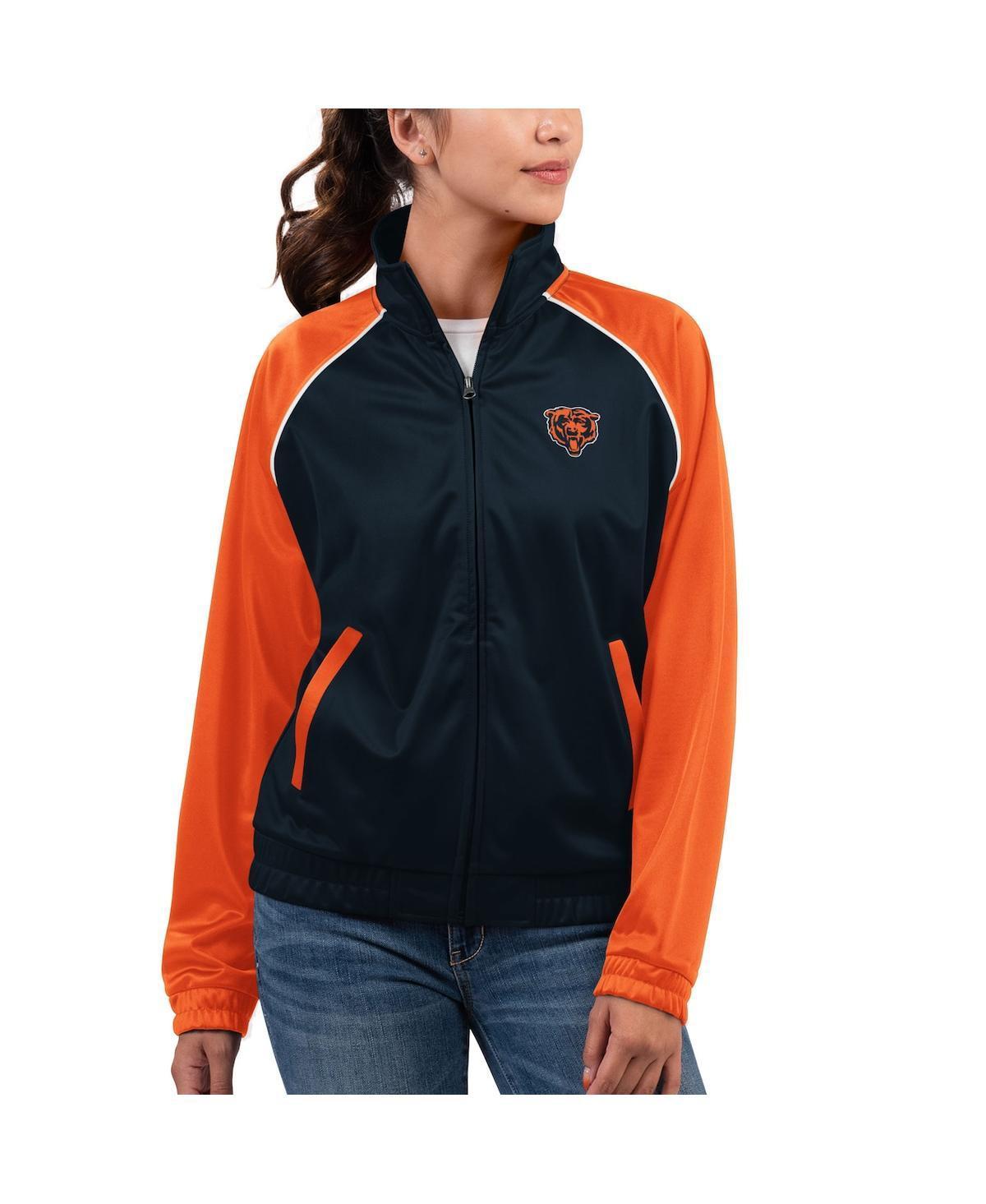 Womens G-III 4Her by Carl Banks Chicago Bears Showup Fashion Dolman Full-Zip Track Jacket Blue Product Image