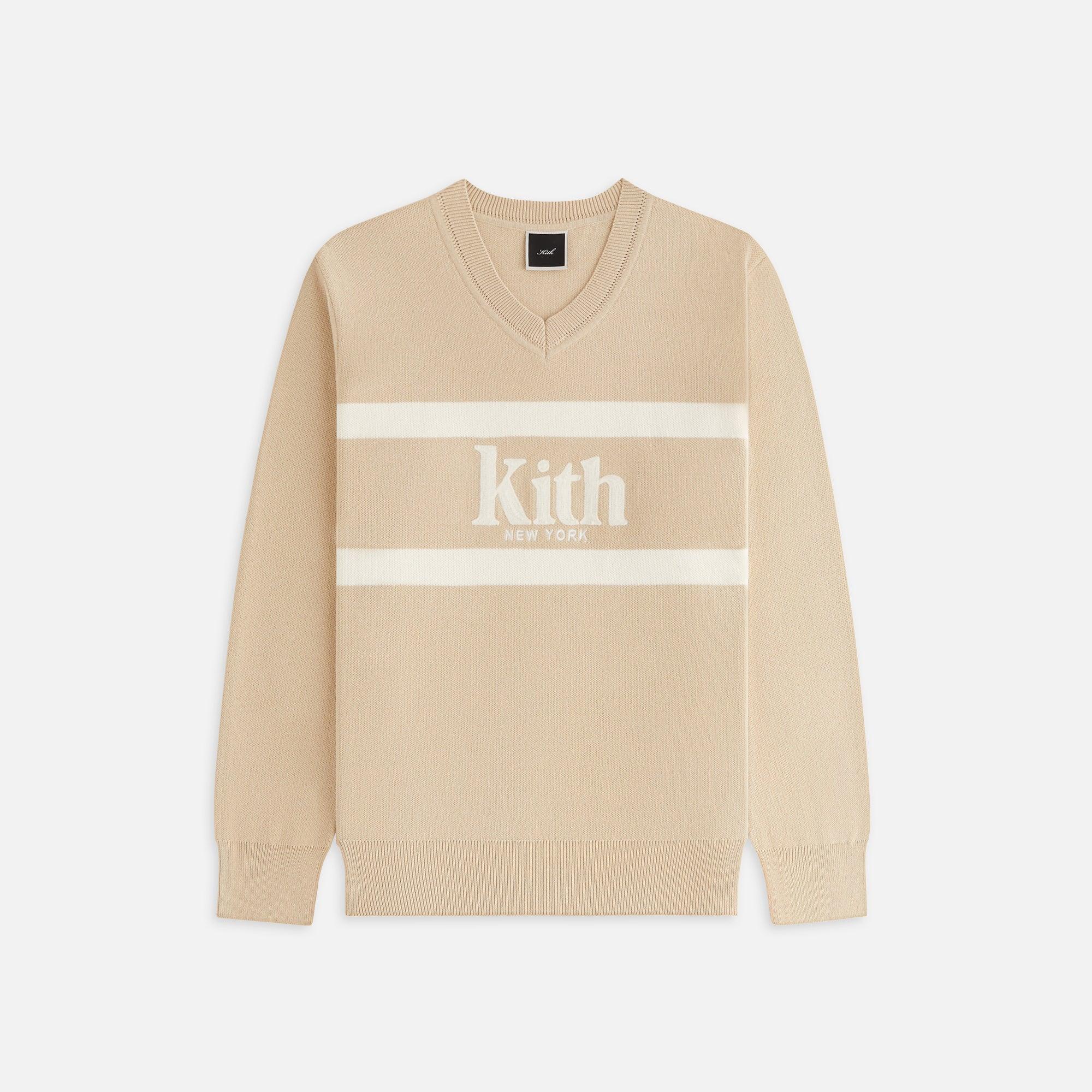 Kith Women Verone V-Neck Sweater - Canvas Female Product Image