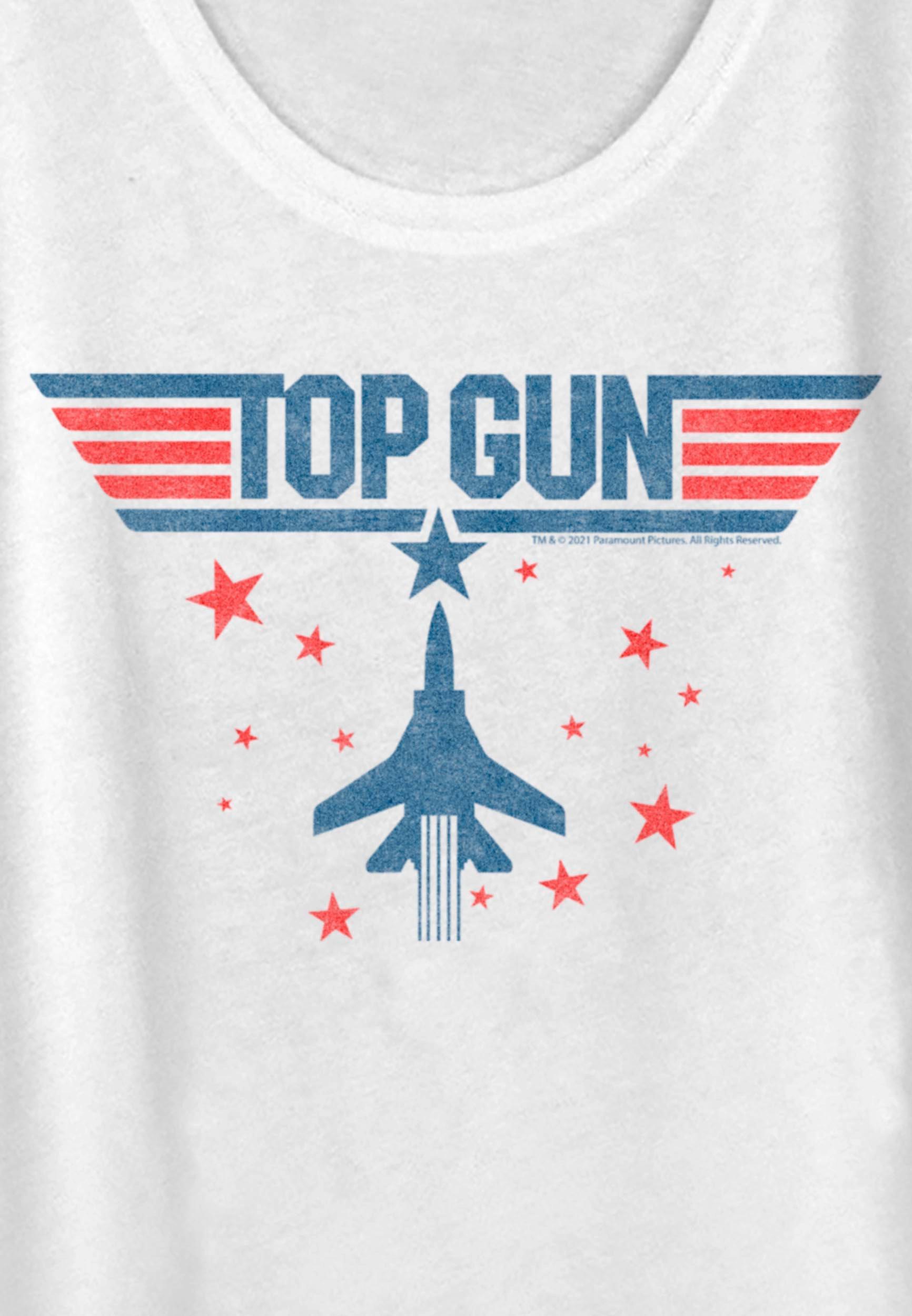 Fifth Sun Top Gun Fighter Jet And Stars Logo Graphic Tee Product Image