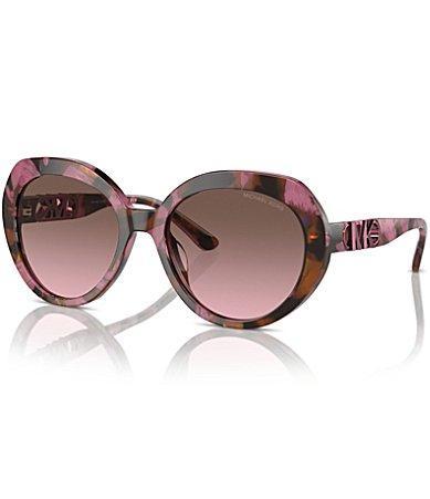 Michael Kors Womens MK2214U 56mm Tortoise Round Sunglasses Product Image