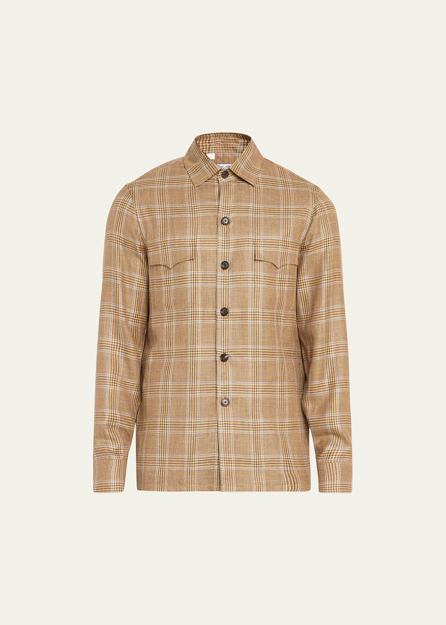 Mens Houndstooth Check Overshirt Product Image