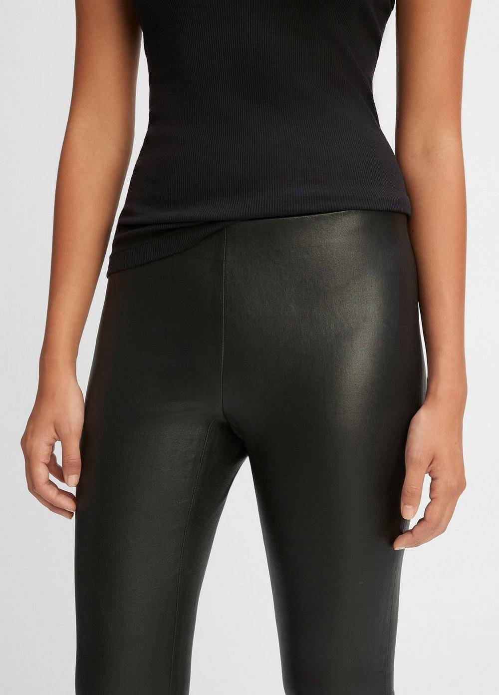 Womens Leather Legging, Black, Size XS Vince Product Image