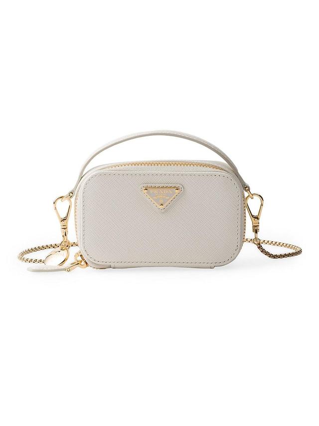 Womens Saffiano Leather Mini-Pouch Product Image