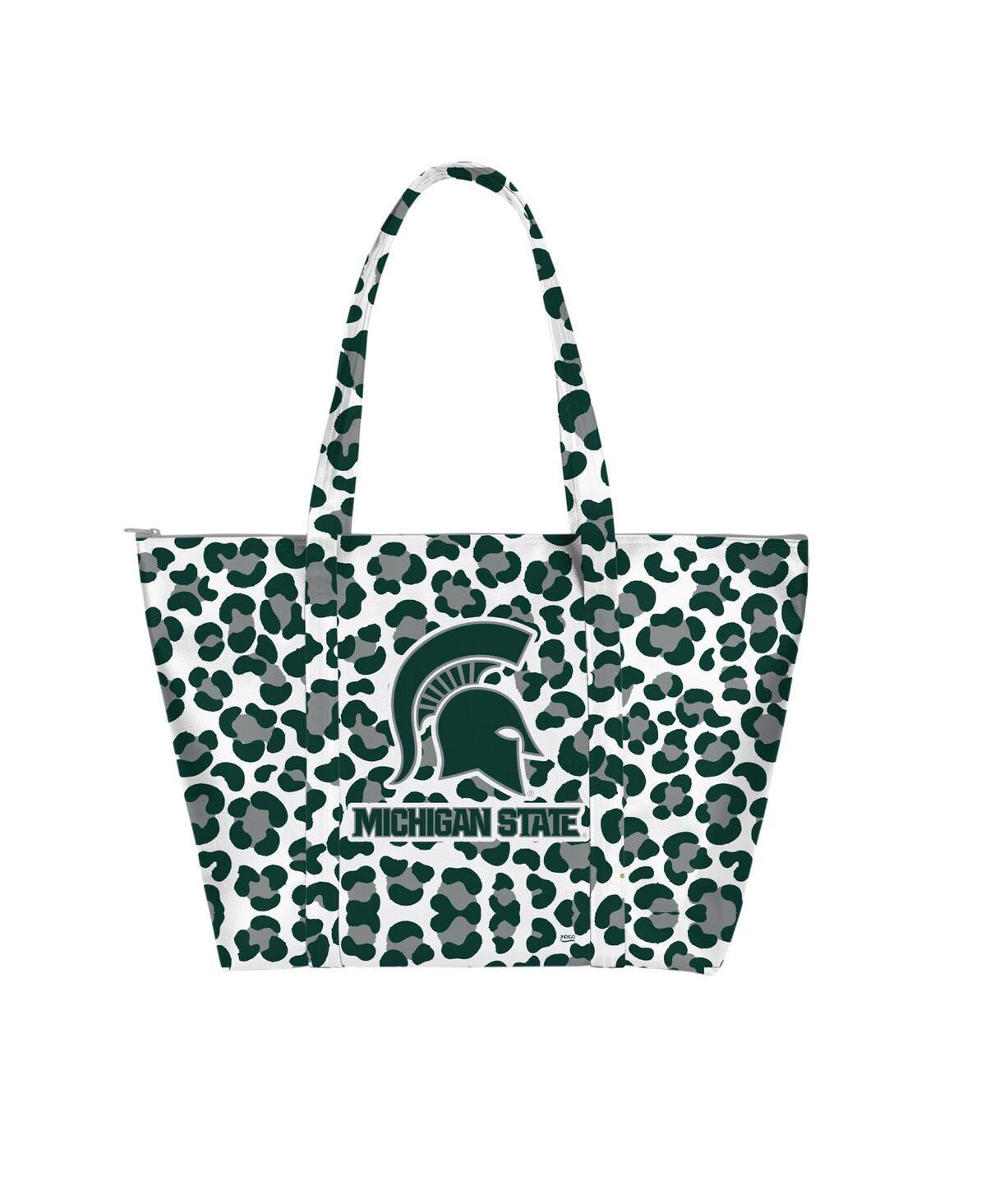 Michigan State Spartans Leopard Weekender Tote Bag Product Image