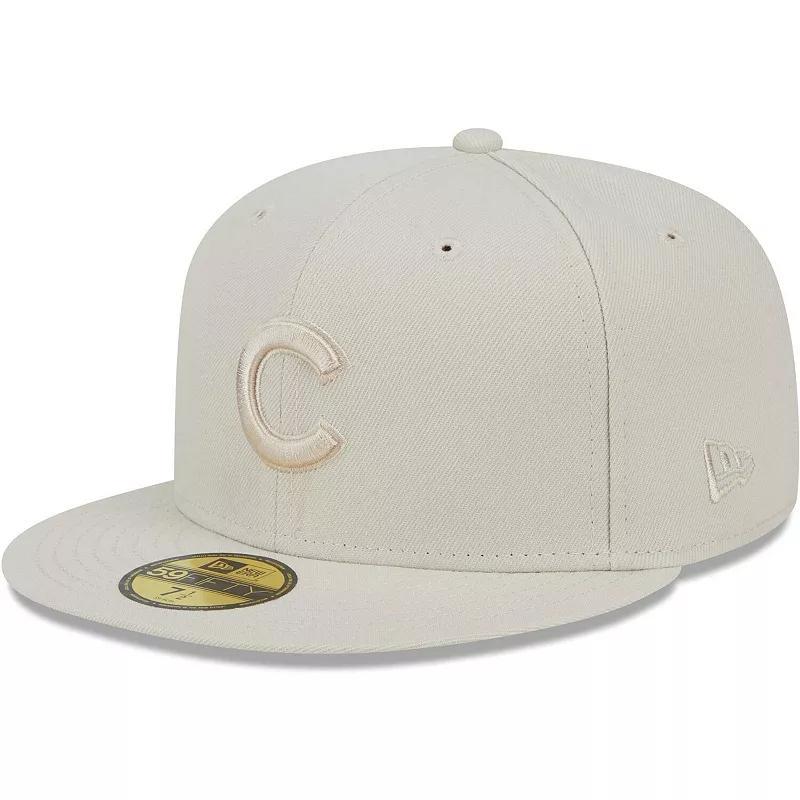 Mens New Era Khaki Chicago Cubs Tonal 59FIFTY Fitted Hat Product Image