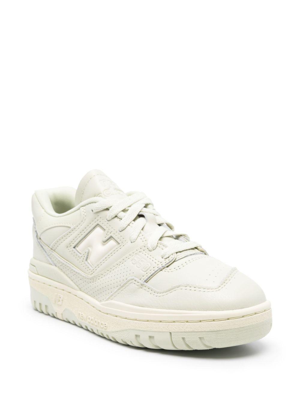 NEW BALANCE 550 Leather Sneakers In Green Product Image