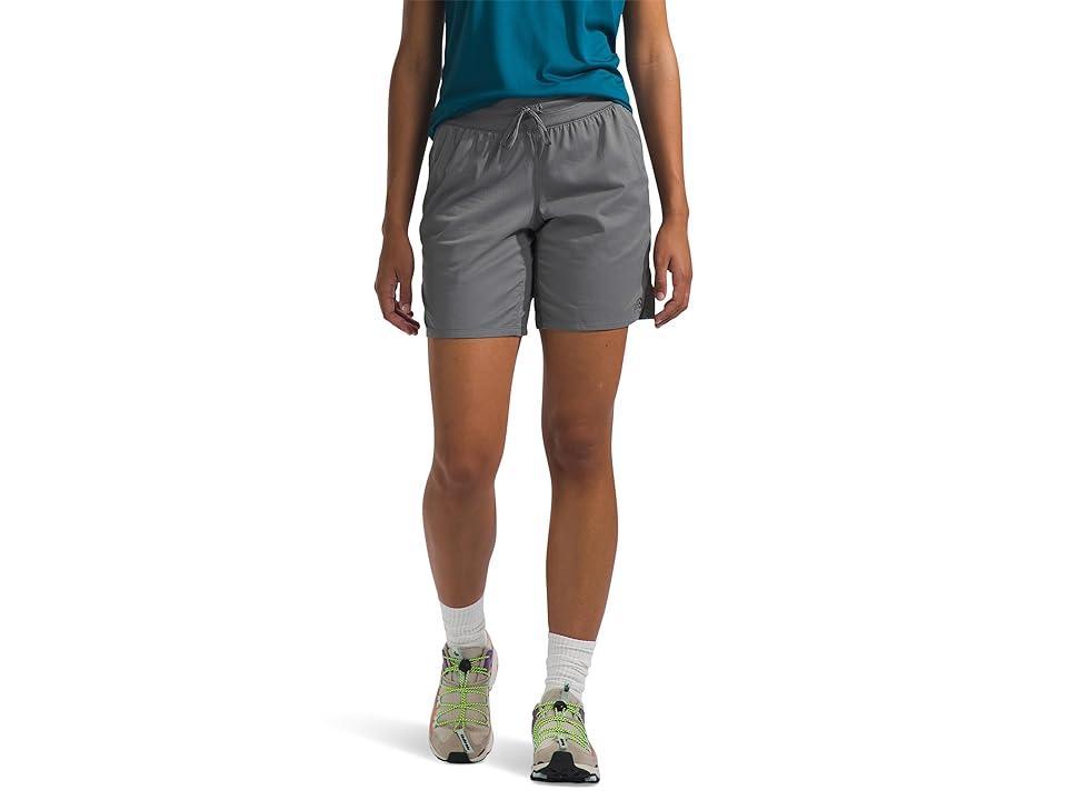 The North Face Aphrodite Motion Bermuda Shorts (Smoked Pearl) Women's Shorts Product Image