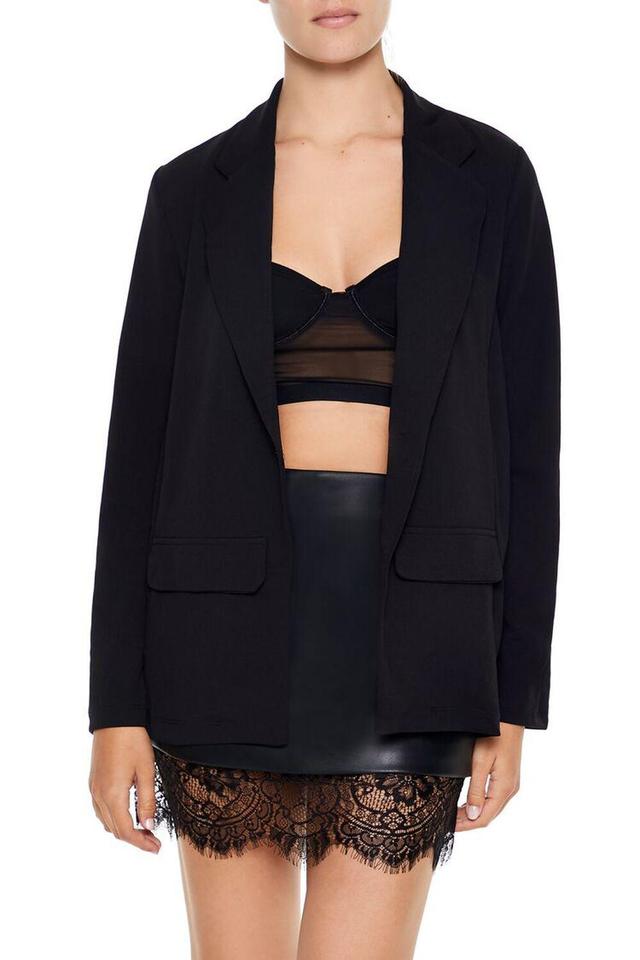 Boxy Notched Lapel Blazer | Forever 21 Product Image