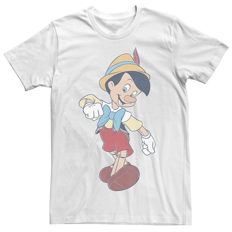 Big & Tall Disney Pinocchio Vintage Portrait Tee, Mens Product Image