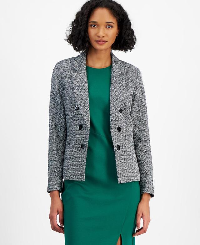 Bar Iii Womens Plaid Faux-Double-Breasted Blazer, Created for Macys Product Image