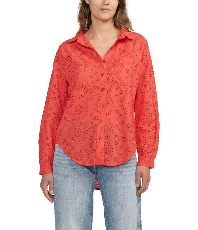 Jag Jeans Long Sleeve Collared Neck Button Down Shirt Product Image